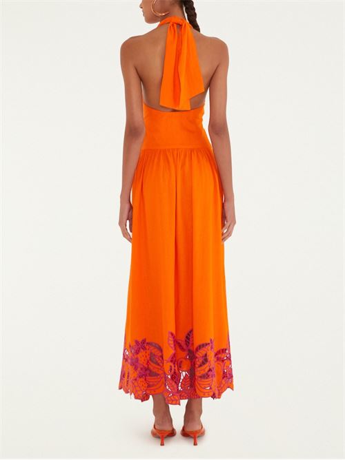 Midi dress FARM RIO | 349106ORANGEL0026